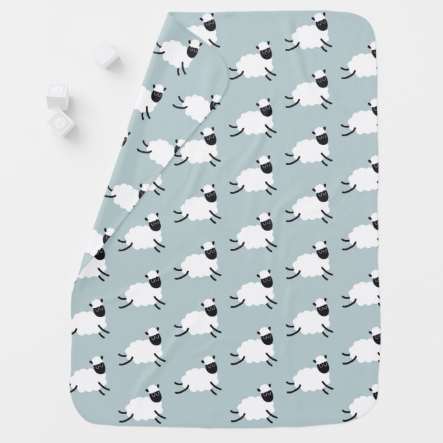 Fluffy sheep baby blanket (In Situ)