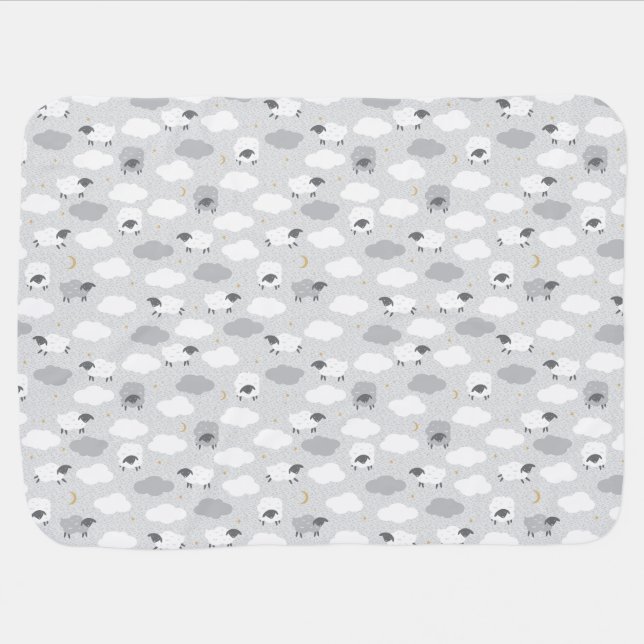 Fluffy Sheep Swaddle Blanket (Horizontal)