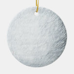 Fluffy Snowball Winter Wonderland Ceramic Ornament at Zazzle