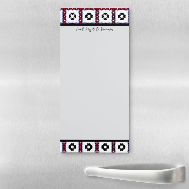 Fluffy Squares Floral Magnetic Notepad (In Situ)