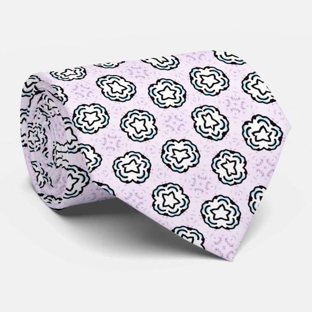 Fluffy Stars Neck Tie (Rolled)