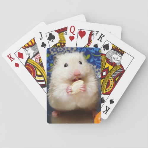 Fluffy Syrian Hamster Kokolinka Playing Cards
