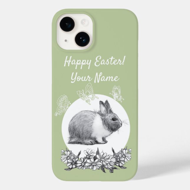   Fluffy the rabbit Case-Mate iPhone Case (Back)