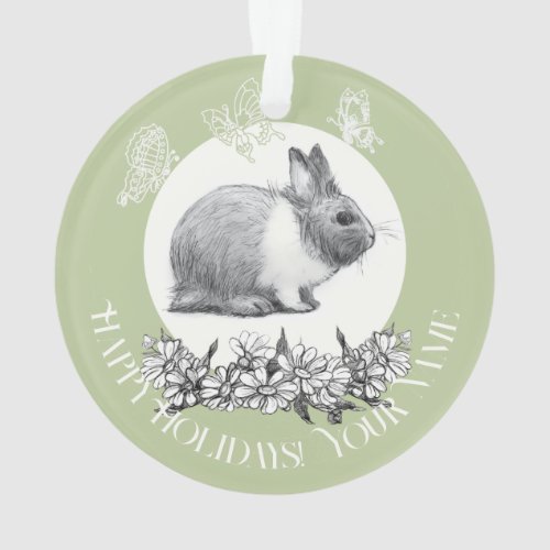 Fluffy the rabbit Ornament