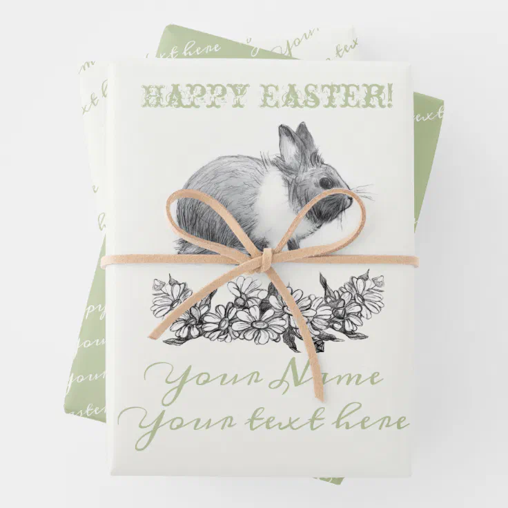 Fluffy the rabbit Wrapping Paper Sheets | Zazzle