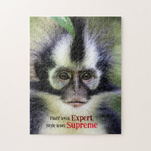 Fluffy Thomas Leaf monkey Jigsaw Puzzle