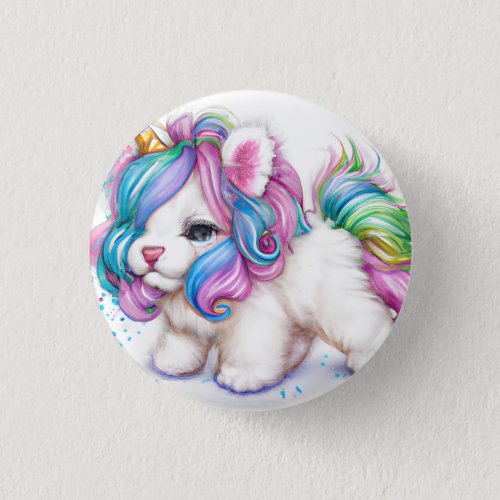 Fluffy Unicorn Puppy Button
