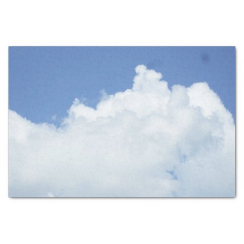 Fluffy White Clouds Tissue Paper
