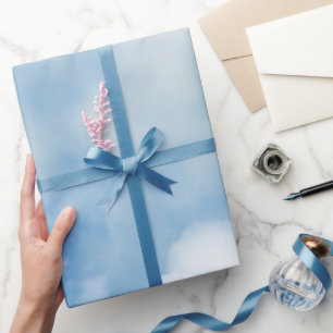 Fluffy White Clouds Wrapping Paper
