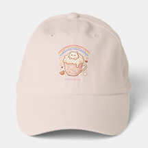 Fluffy White Cute Cat Coffee Latte Pastel