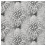 Fluffy White Dandelions Nature Pattern Fabric