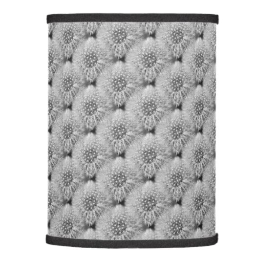 Fluffy White Dandelions Nature Pattern  Lamp Shade (Right)