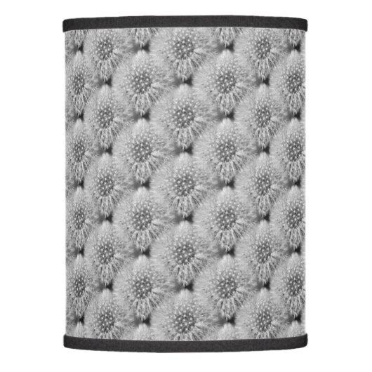 Fluffy White Dandelions Nature Pattern  Lamp Shade (Front)