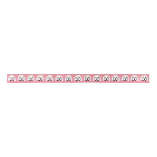 Fluffy White Maltese Poodle Dog Themed Ribbon
