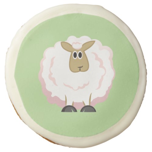 Fluffy White Sheep Sugar Cookie