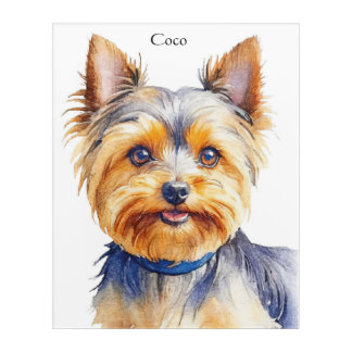 Fluffy Yorkshire Terrier Soft and Gentle Dog Art