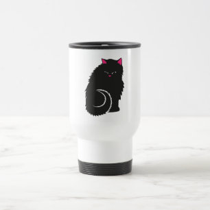 FluffyBlackCat.ai Travel Mug