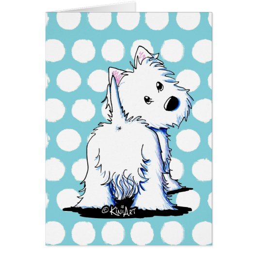 Fluffybutt Westie Cards (Front)