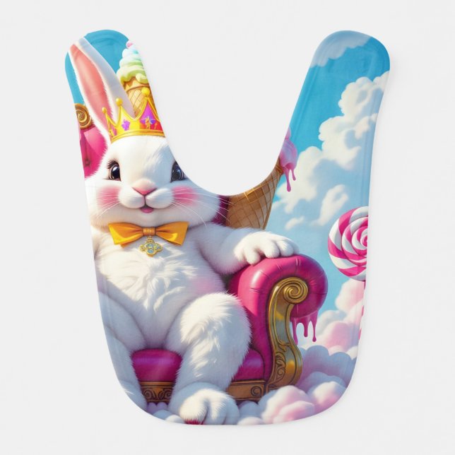 FluffyCloudConfections Baby Bib (Front)