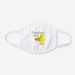 Flugelhorn Chick Text White Cotton Face Mask