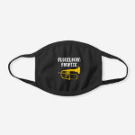 Flugelhorn Fanatic Black Cotton Face Mask