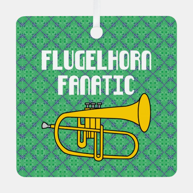 Flugelhorn Fanatic Metal Ornament (Front)