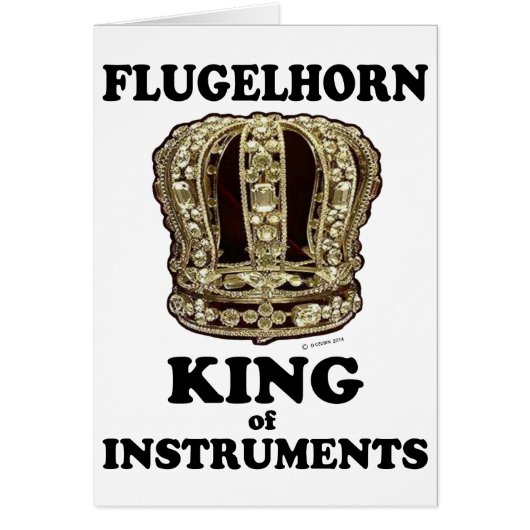 Flugelhorn King of Instruments Cards (Front)