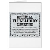 Flugelhorn License (Front)