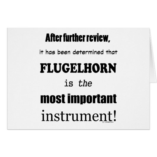 Flugelhorn  Most Important Instrument (Front Horizontal)
