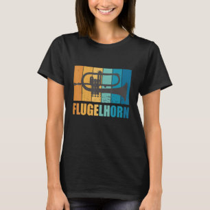 Flugelhorn Musician Vintage Musical Instrument Win T-Shirt