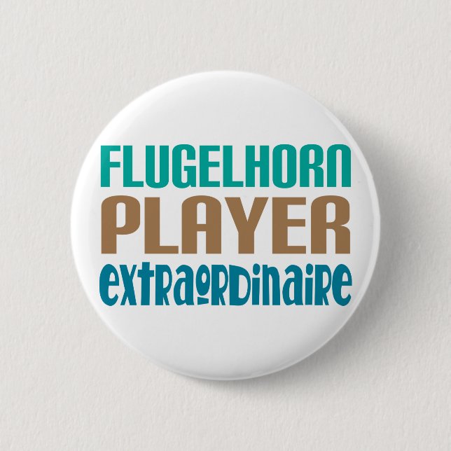 Flugelhorn Player Extraordinaire Button (Front)