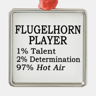 Flugelhorn Player Hot Air Metal Ornament