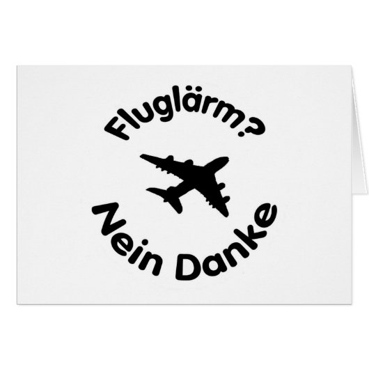Fluglärm? Nein Danke Cards (Front Horizontal)