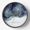 Fluid Abstract Alcohol Ink Gold Navy Glitter