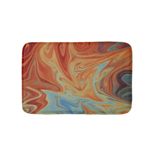 Fluid abstract pattern bath mat (Front)