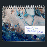 Fluid Acrylic Abstract Paintings Art Modern Calendar<br><div class="desc">This design was created through my original fluid art. It may be personalized by clicking the customize button and changing the color, adding a name, initials or your favorite words. Contact me at colorflowcreations@gmail.com if you with to have this design on another product. Purchase my original abstract acrylic painting for...</div>