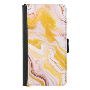 Fluid art: iridescent abstract texture. samsung galaxy s5 wallet case