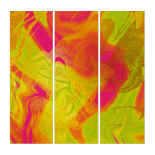   fluid art, , marbled, modern,purple,  elegant triptych