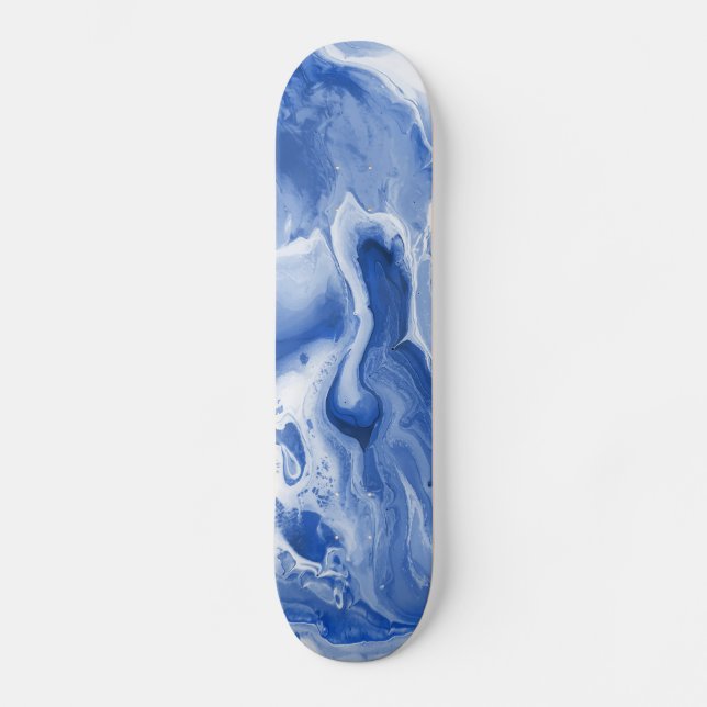 Fluid Art Paint Skateboard (Front)