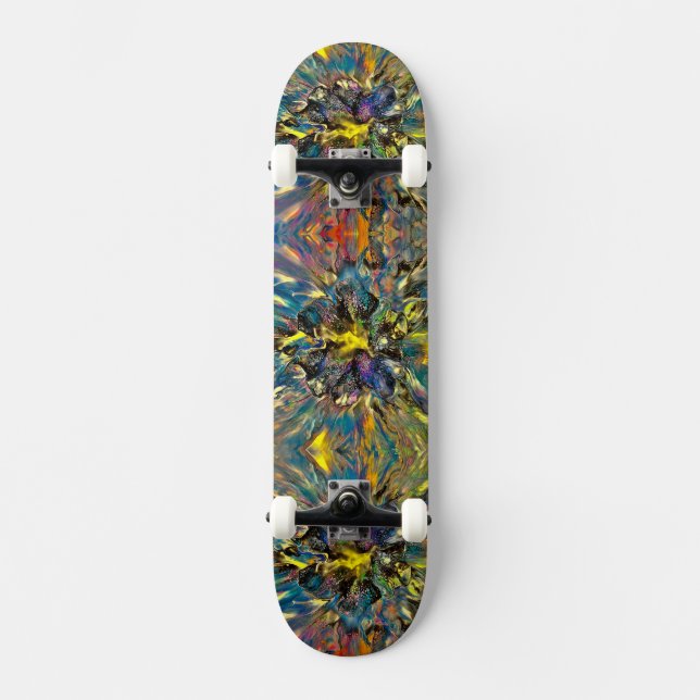 Fluid art / Painting Skateboard (Front)