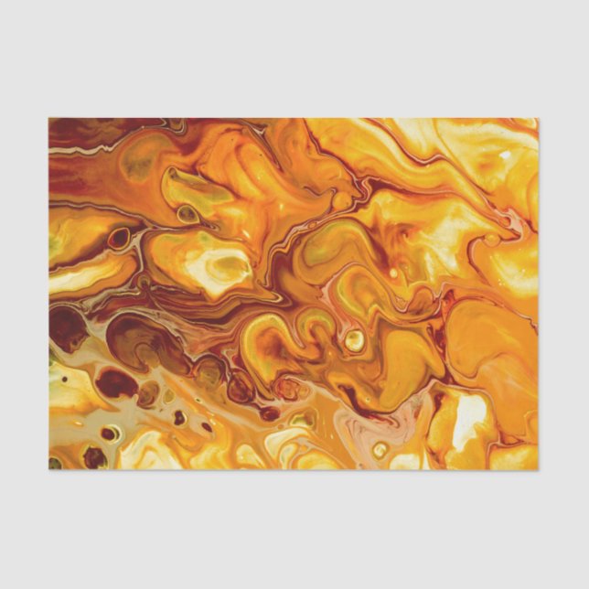 Fluid Art Pour Abstract Tissue Paper (Front)