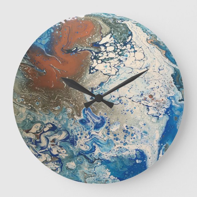 Fluid Art Wall Clock (Front)
