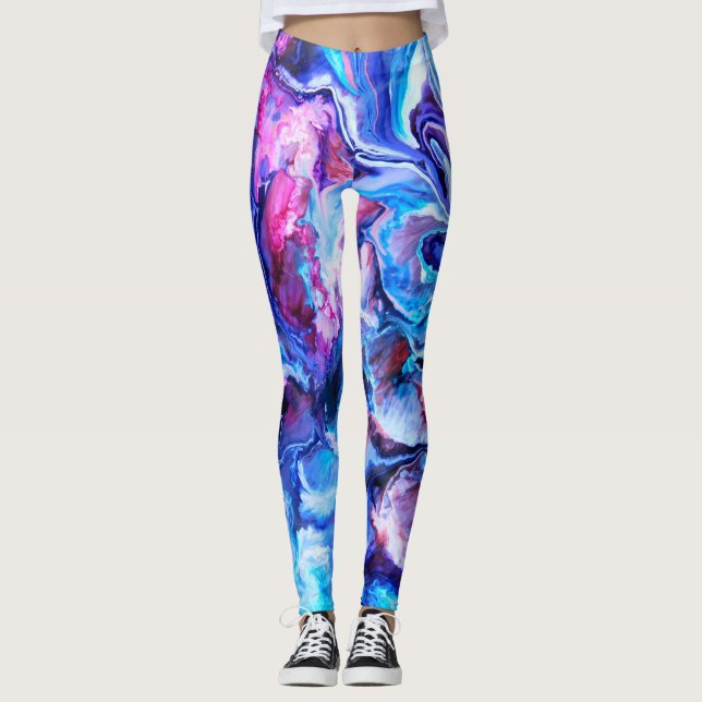 Fluid Art Yoga Pants (Front)