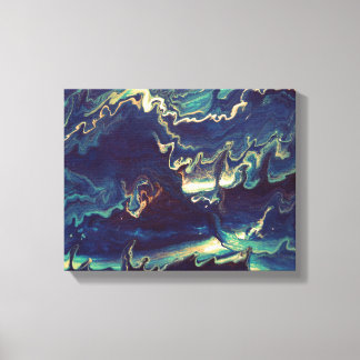 Fluid Blues II Canvas Print