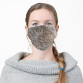 Fluid Brownstone Adult Cloth Face Mask (Worn)