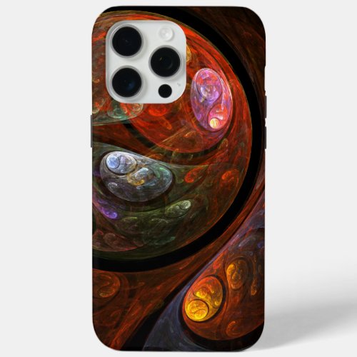Fluid Connection Abstract Art iPhone 15 Pro Max Case