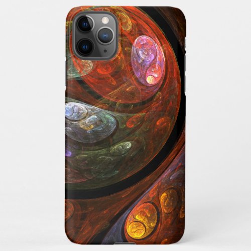 Fluid Connection Abstract Art Glossy iPhone 11Pro Max Case