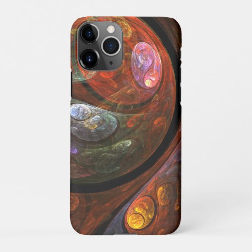 Fluid Connection Abstract Art Glossy iPhone 11Pro Case