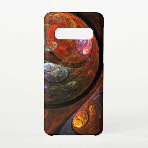Fluid Connection Abstract Art Glossy Samsung Galaxy S10 Case
