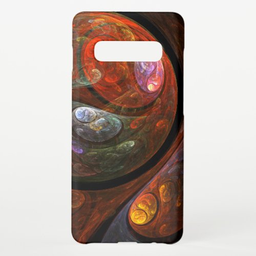 Fluid Connection Abstract Art Glossy Samsung Galaxy S10 Case